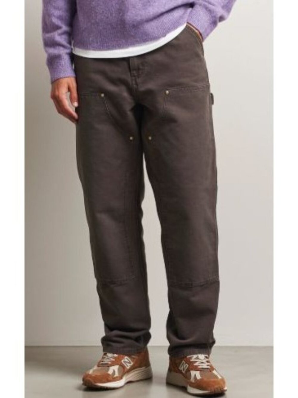 Carhartt B136 DKB Size 42/30 Loose Fit Washed Duck Double Front Utility Work Pan